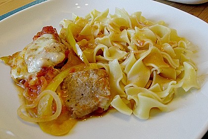 &Uuml;berbackenes Schweinefilet 1