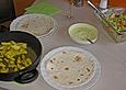 Curry - Frischk&auml;se - Wrap