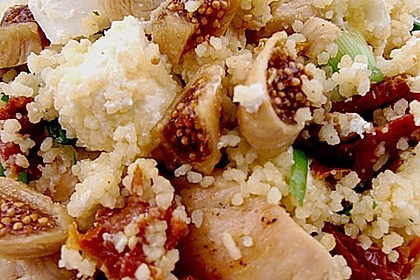 Couscous mit H&auml;hnchen, Feigen und Ziegenk&auml;se