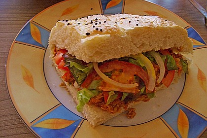 Fladenbrot mit Taccof&uuml;llung