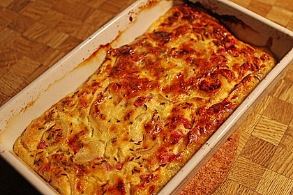 Zwiebelkuchen ohne Boden 6