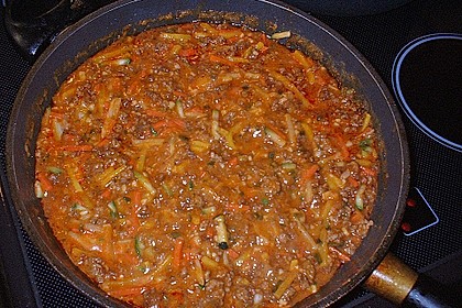 Spinatbandnudeln mit Austernpilz - Gorgonzolasauce 1