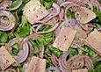 Feldsalat mit R&auml;ucherforelle oder anderem R&auml;ucherfisch