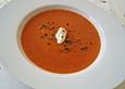 Suppe aus ger&ouml;steten Paprika und M&ouml;hren