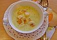B&auml;rlauch - Sahnesuppe mit Croutons