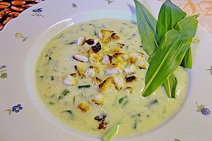 Bärlauch - Sahnesuppe mit Croutons 19