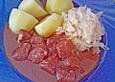 Gulasch mit Zwiebeln