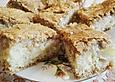 Bienenstich mit &Auml;pfeln und Kokosraspeln