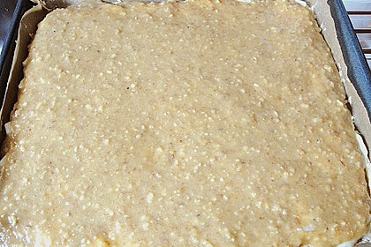 Bienenstich mit Äpfeln und Kokosraspeln 4
