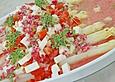 Marinierter Spargel mit Tomaten und Mozzarella