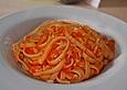 Nudeln mit Tomate - Mozzarella So&szlig;e