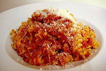 Nudeln mit Tomate - Mozzarella So&szlig;e 2