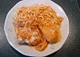 Paprikahuhn mit Nockerln