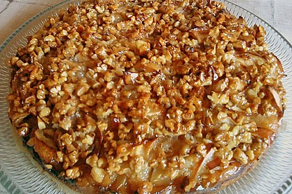 Apfelkuchen mit  Walnuss - Karamell 4