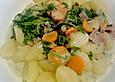 Gnocchi mit Spinat - Karotten - Schinken - Sahnesauce