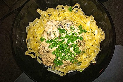 Spaghetti mit Walnuss-Käse Sauce 4