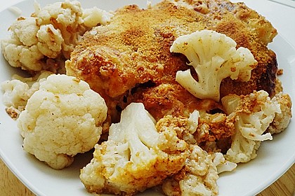 Blumenkohl mit Butterbröseln und Käse überbacken 1