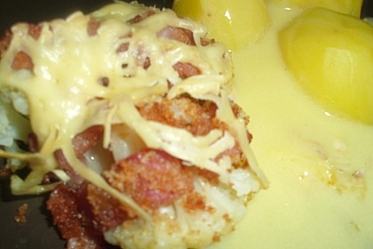Blumenkohl mit Butterbröseln und Käse überbacken 2