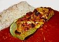 Gef&uuml;llte Zucchini mit Hackfleisch und K&auml;se