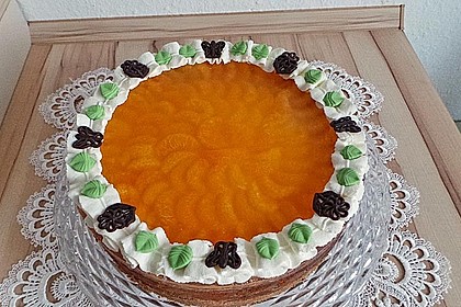 Quarkkuchen mit Mandarin-Orangen 7