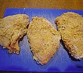 Gef&uuml;llte Putenschnitzel mit B&auml;rlauch (Bild)