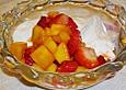 Limetten - Quarkcreme mit Erdbeeren und Mango