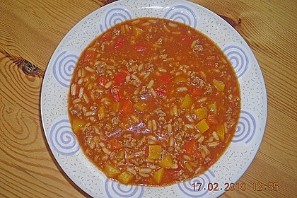Chilisuppe - ohne Chili