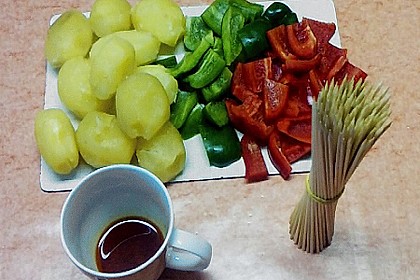 Kartoffel - Paprika � Spie&szlig;e 1