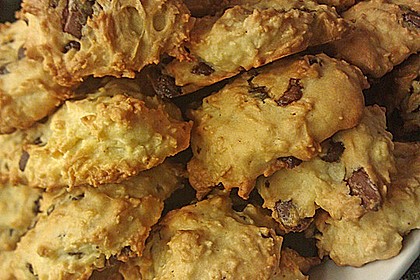 Kokoscookies mit Raspelschokolade 2
