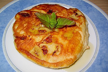 Pancakes mit Bananen 3