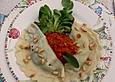 Ravioli mit B&auml;rlauch - Spinat - Ricotta - Schinken F&uuml;llung