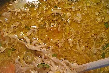Pikante Thai Suppe mit Kokos und H&uuml;hnchen 10