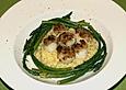 Gratinierte Jakobsmuscheln auf Risotto