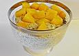 Mohncreme mit Pfirsichen