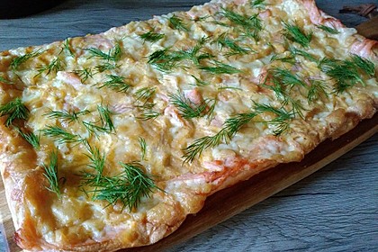 Schwedischer Lachskuchen 'Schwedenpizza' 1