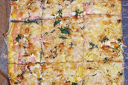Schwedischer Lachskuchen 'Schwedenpizza' 52