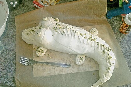 Hackbraten - Blätterteig Krokodil 7
