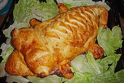 Hackbraten - Blätterteig Krokodil 11
