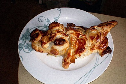 Hackbraten - Blätterteig Krokodil 12