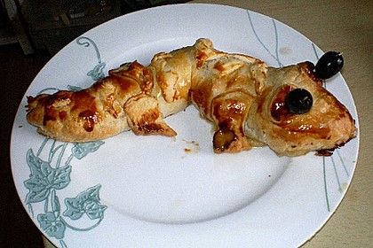 Hackbraten - Blätterteig Krokodil 24