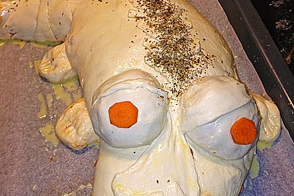 Hackbraten - Blätterteig Krokodil 18