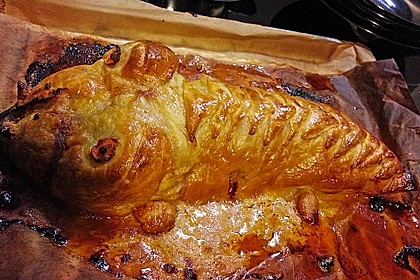 Hackbraten - Blätterteig Krokodil 23