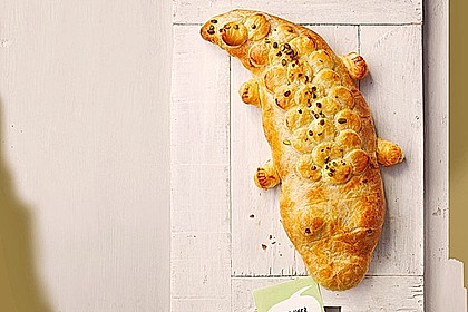 Hackbraten - Blätterteig Krokodil 1