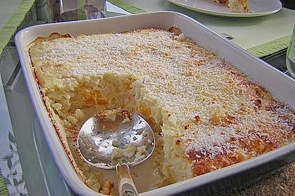 Feiner Pfirsich - Milchreis - Auflauf 1