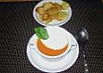 Tomaten - Ingwer - Cappuccino (mit Kartoffel - Chips)