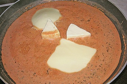 Spargel in rosa Basilikum - Käse - Sauce mit Filet vom Schwein, Huhn oder Pute 53