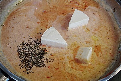 Spargel in rosa Basilikum - Käse - Sauce mit Filet vom Schwein, Huhn oder Pute 52