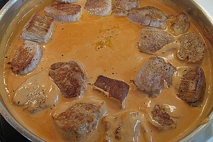 Spargel in rosa Basilikum - Käse - Sauce mit Filet vom Schwein, Huhn oder Pute 46