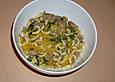 Hackfleisch - Nudel - Pfanne mit Rucola und Steckr&uuml;ben