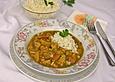 Curry - Senf - Geschnetzeltes mit Reis